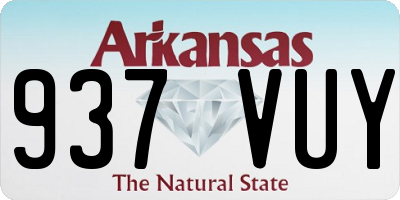 AR license plate 937VUY