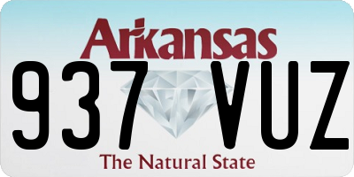 AR license plate 937VUZ
