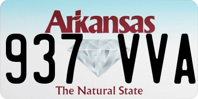 AR license plate 937VVA