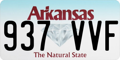 AR license plate 937VVF
