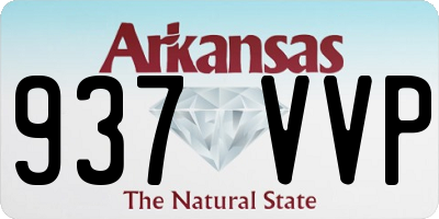 AR license plate 937VVP