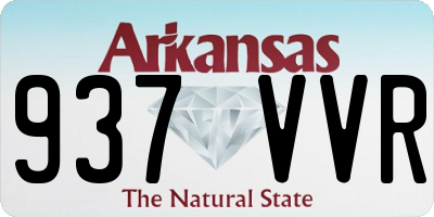 AR license plate 937VVR