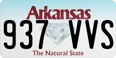 AR license plate 937VVS