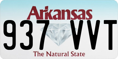 AR license plate 937VVT