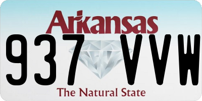 AR license plate 937VVW