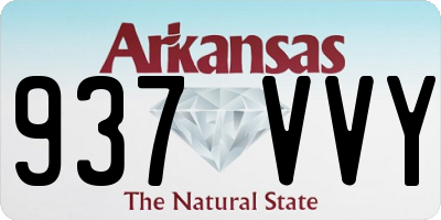 AR license plate 937VVY