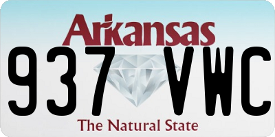 AR license plate 937VWC