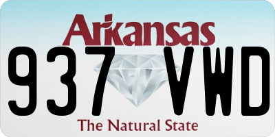 AR license plate 937VWD