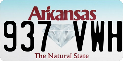 AR license plate 937VWH