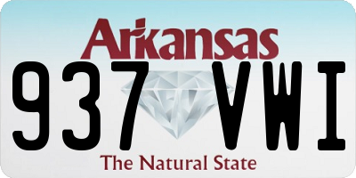 AR license plate 937VWI