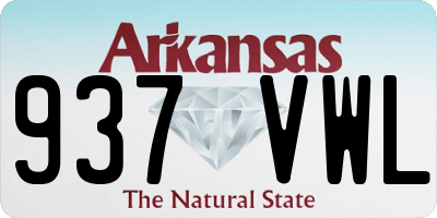 AR license plate 937VWL