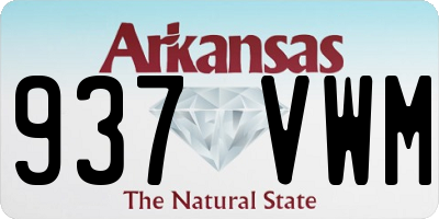 AR license plate 937VWM