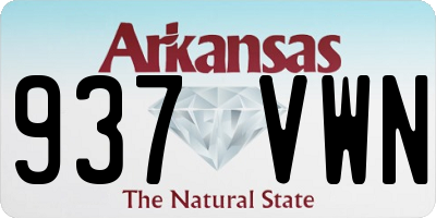AR license plate 937VWN