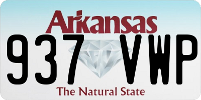 AR license plate 937VWP