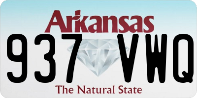 AR license plate 937VWQ