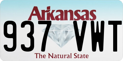 AR license plate 937VWT