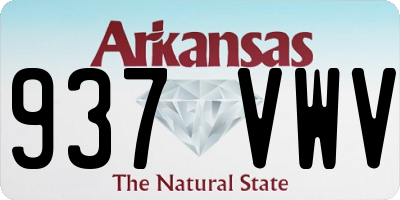 AR license plate 937VWV