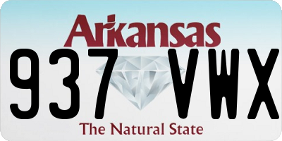 AR license plate 937VWX