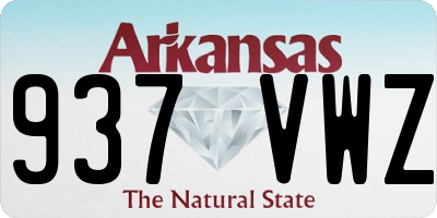 AR license plate 937VWZ