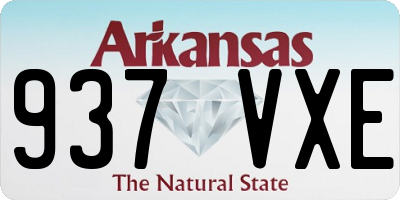 AR license plate 937VXE