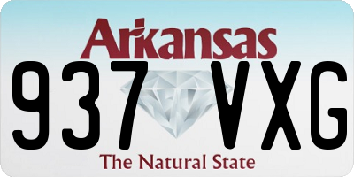 AR license plate 937VXG