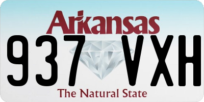 AR license plate 937VXH