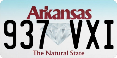 AR license plate 937VXI