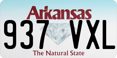 AR license plate 937VXL