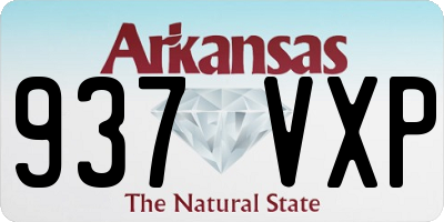 AR license plate 937VXP