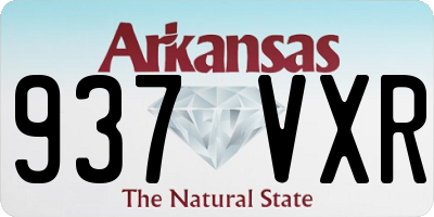 AR license plate 937VXR