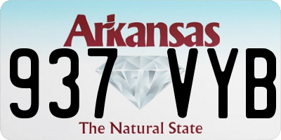 AR license plate 937VYB