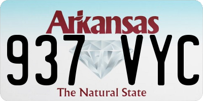 AR license plate 937VYC