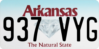 AR license plate 937VYG
