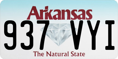 AR license plate 937VYI