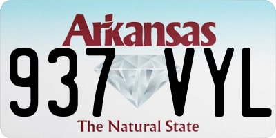 AR license plate 937VYL
