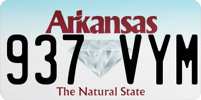 AR license plate 937VYM
