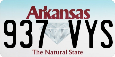 AR license plate 937VYS