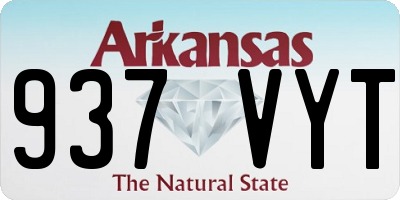 AR license plate 937VYT