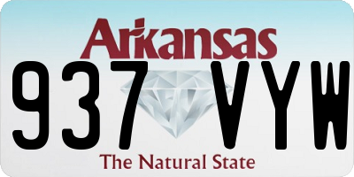 AR license plate 937VYW