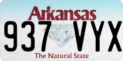 AR license plate 937VYX