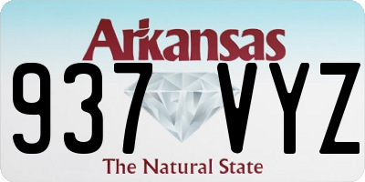 AR license plate 937VYZ