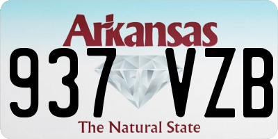 AR license plate 937VZB