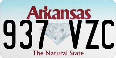 AR license plate 937VZC