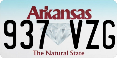 AR license plate 937VZG