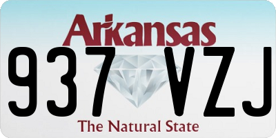 AR license plate 937VZJ