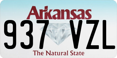 AR license plate 937VZL