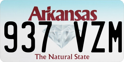 AR license plate 937VZM