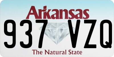 AR license plate 937VZQ