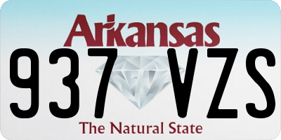 AR license plate 937VZS