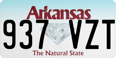 AR license plate 937VZT
